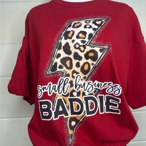 Small Business Baddie Red Tshirt